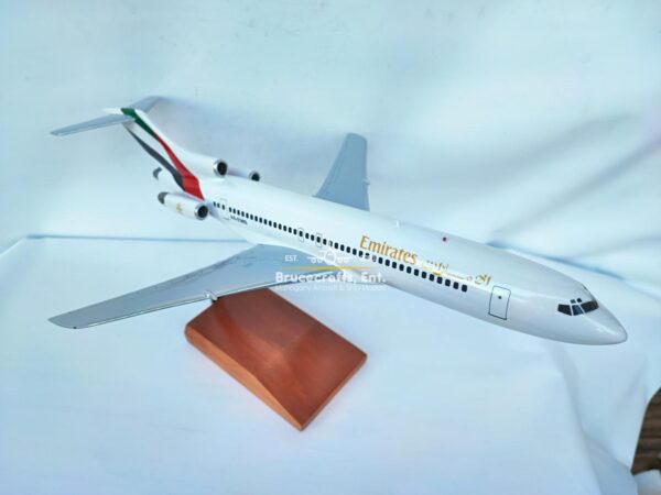 Model of B727-200 Emirates Airlines with detailed craftsmanship.